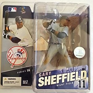 GARY SHEFFIELD MCFARLANE MLB SERIES 16 VARIANT GREY JERSEY NEW YORK YANKEES 2006